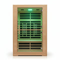 2 Person Far Infrared Sauna with Smart APP Control, 2000W Low EMF Wooden Infrared Sauna Room for Home, 8 Carbon Mica Heating Panels Wellness Sauna, Canadian Hemlock Indoor Spa for Home Relaxation