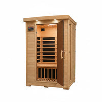 Coronado 2-Person Hemlock Deluxe Infrared Sauna with 6 Carbon Heaters
