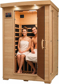 Coronado 2-Person Hemlock Deluxe Infrared Sauna with 6 Carbon Heaters