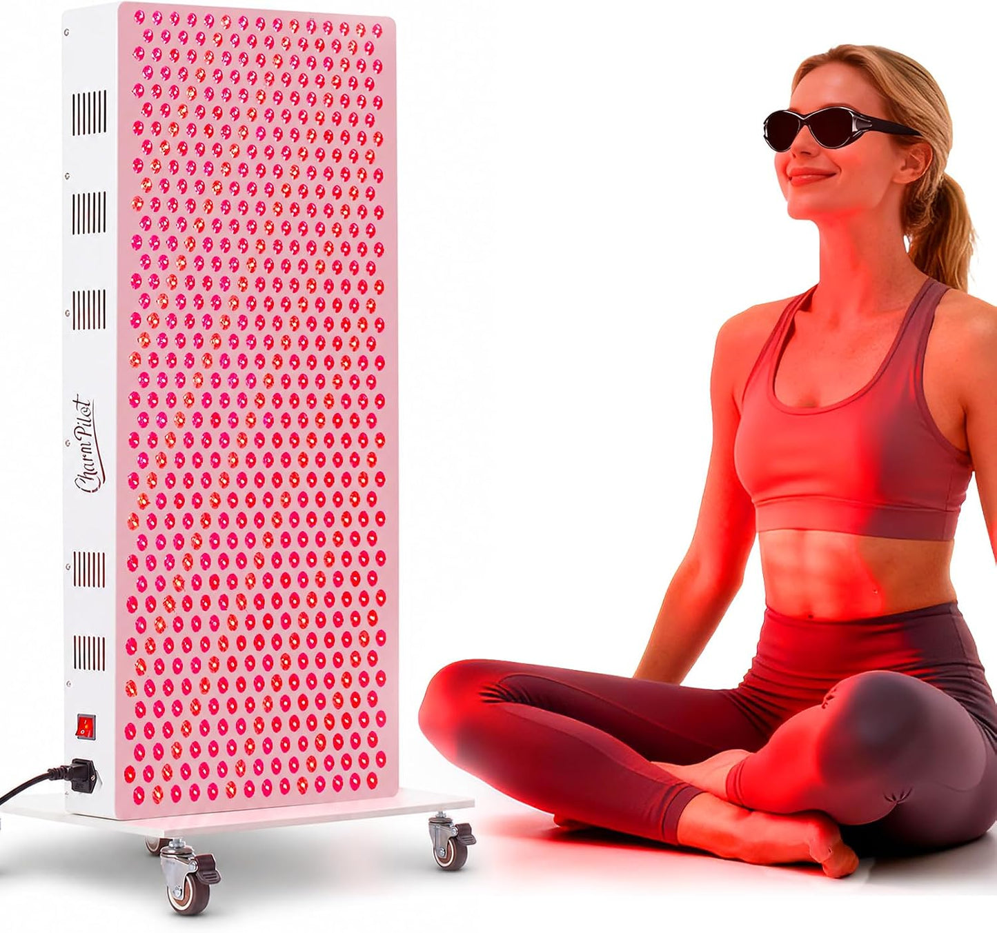 Red Light Therapy Panel for Body, 580Leds, Near‑Infrared Light Device | 7 Wavelengths (630, 660, 780, 810, 850, 940, 1060 Nm), Adjustable Intensity, Home Use