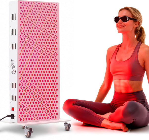 Red Light Therapy Panel for Body, 580Leds, Near‑Infrared Light Device | 7 Wavelengths (630, 660, 780, 810, 850, 940, 1060 Nm), Adjustable Intensity, Home Use