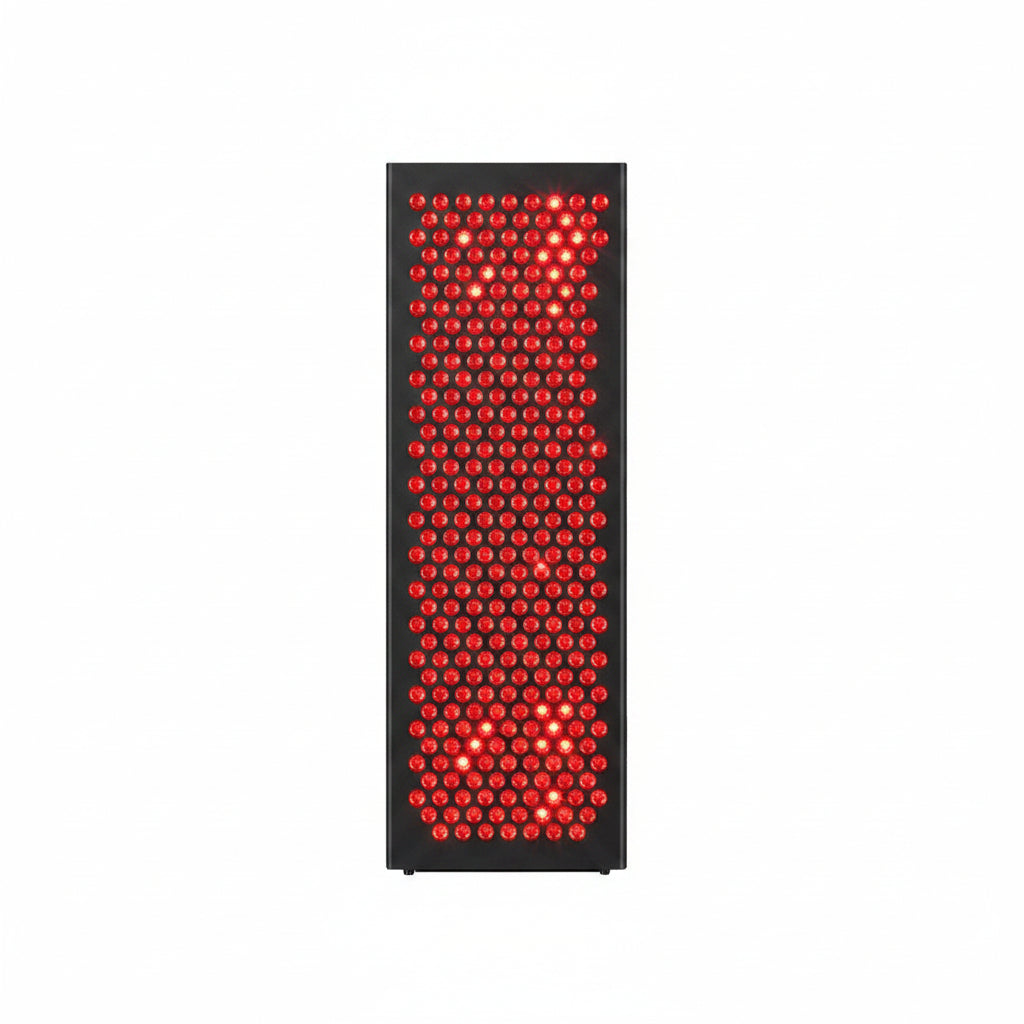 Red Light Therapy Box, 5In1 LED with 630-660-810-830-850, Metal Case, 3 Modes Red Light Panel with Soft Belt, 6 Timing Set - 9 Pulse Modes - 4-Level - Red Light Therapy Panel for Body