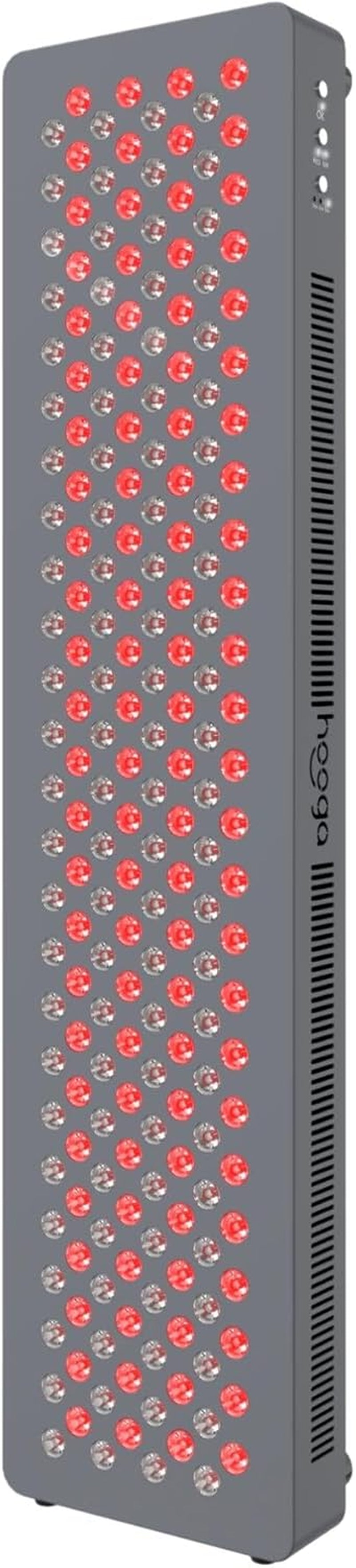 HG1000 Full Body Red Light Therapy Panel, 200 Leds, 660Nm Red & 850Nm Near-Infrared Light, Built-In Timer, Door Hanging Kit