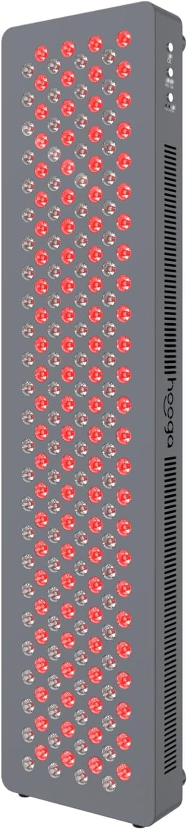 HG1000 Full Body Red Light Therapy Panel, 200 Leds, 660Nm Red & 850Nm Near-Infrared Light, Built-In Timer, Door Hanging Kit